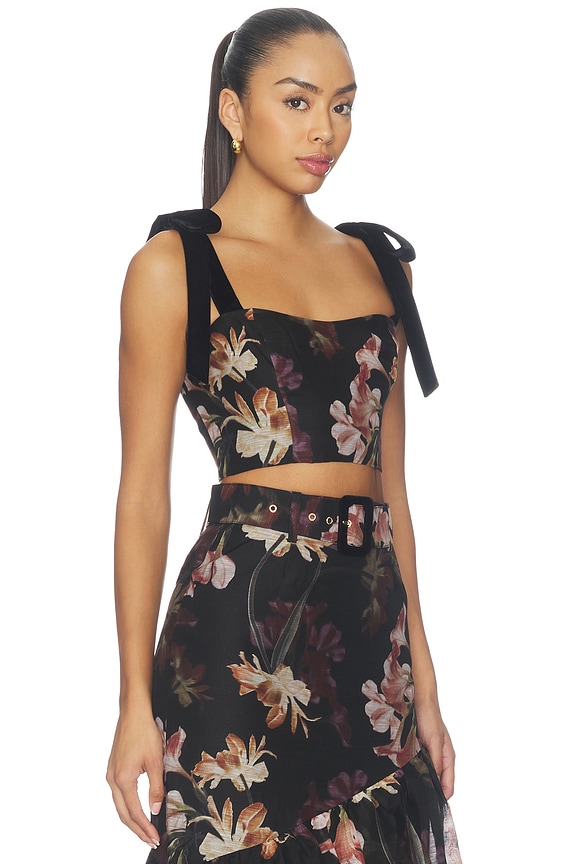view 2 of 4 Tira Top in Elysian Flora Black