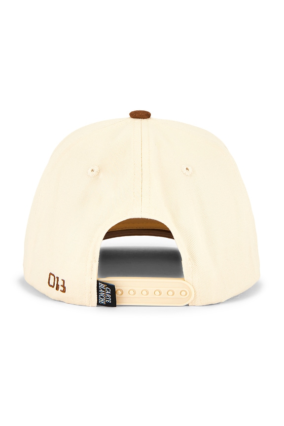 view 2 of 3 The Suede Athletic Club Snapback Hat in Brown & Cream