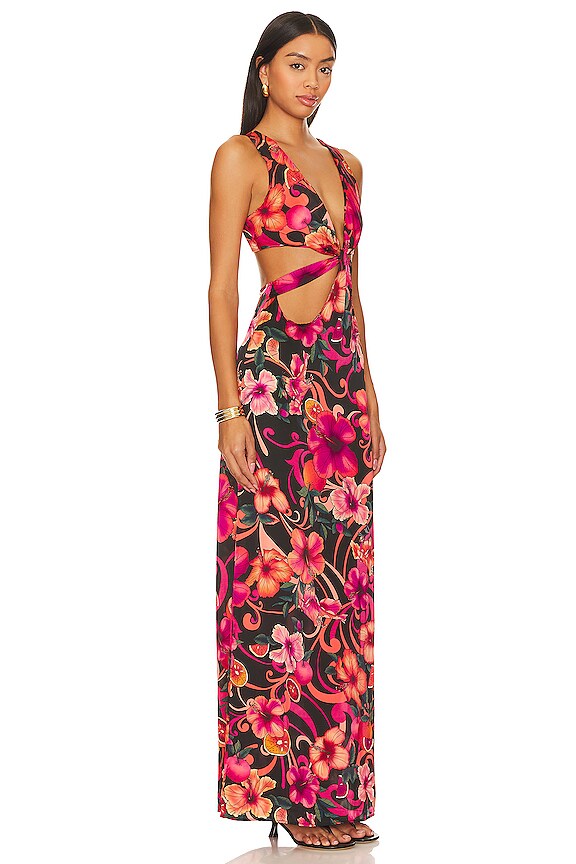 view 2 of 3 Vega Maxi Dress in Hibiscus Pink