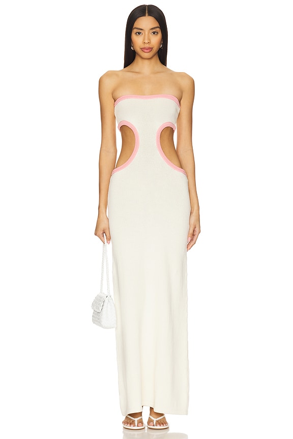 view 1 of 3 Empire Knit Dress in Pearl