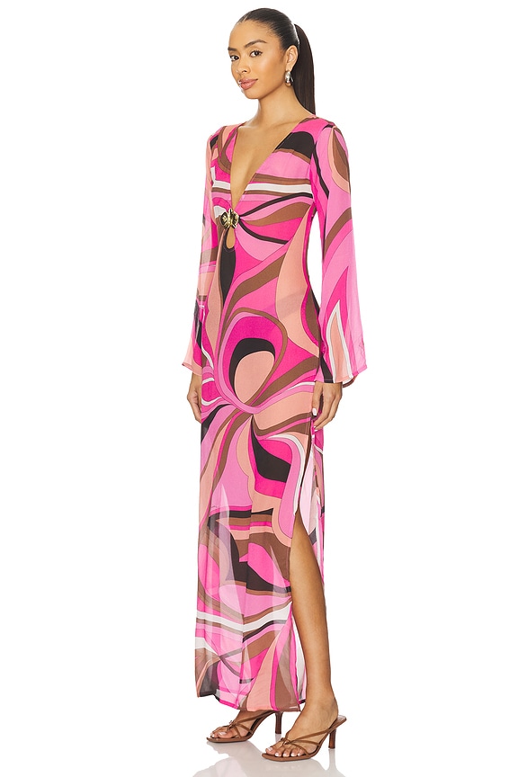 view 2 of 4 ROBE MAXI HOTLINE LOBSTER in Dolce Pink