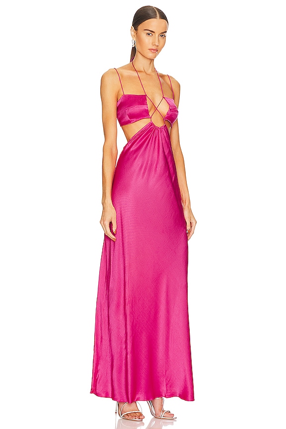 view 2 of 3 MAXIVESTIDO STORM in Hot Pink