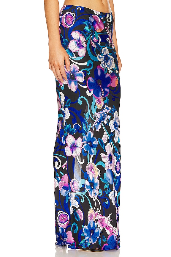 view 2 of 4 Miami Maxi Skirt in Hibiscus Blue