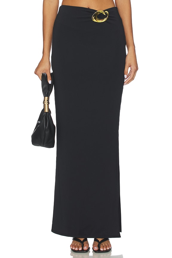 view 2 of 6 Reverie Halo Maxi Skirt in Black