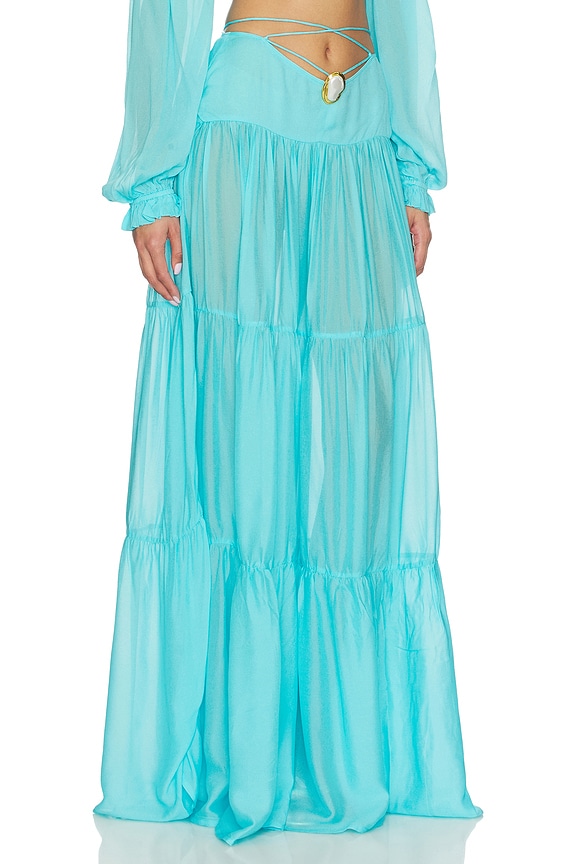 view 2 of 6 Song Moonstone Skirt in Blue Lagoon