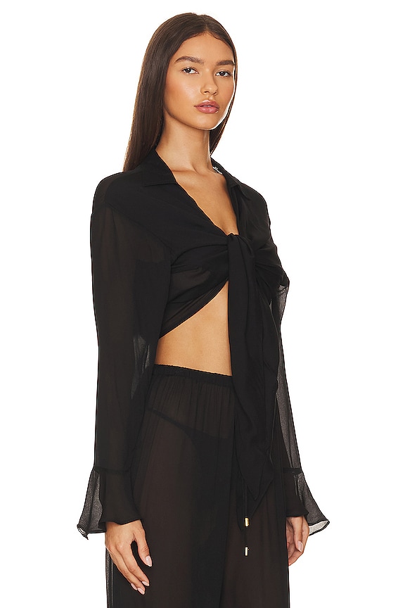 view 2 of 4 Luau Sheer Top in Black