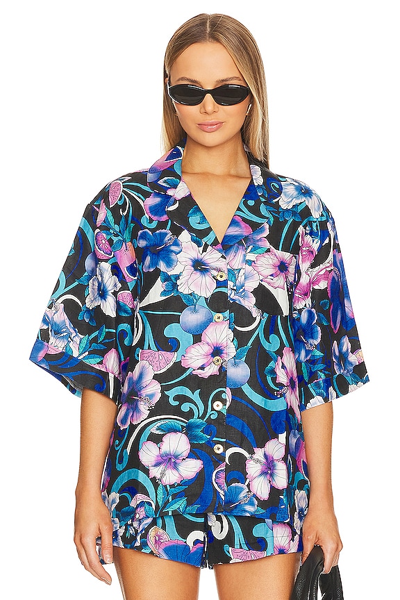 view 2 of 5 РУБАШКА BOWLING MIRAGE in Hibiscus Blue