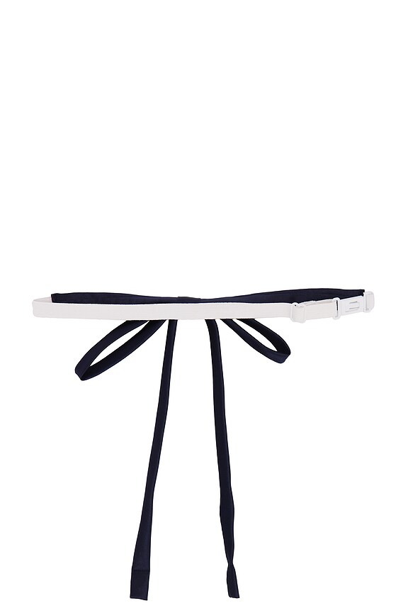 view 2 of 2 Kelia Bow Tie in Dusk Satin