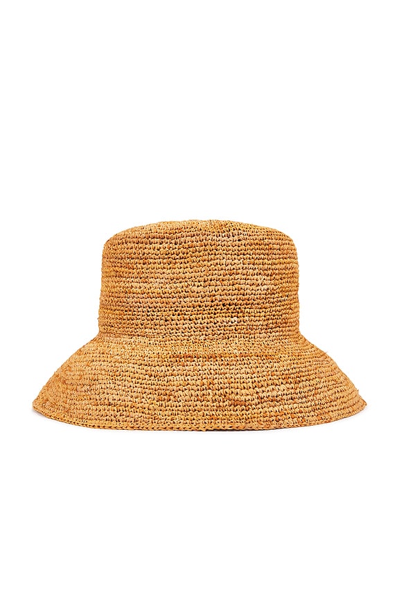 view 2 of 3 Sydney Bucket Hat in Brown Rattan