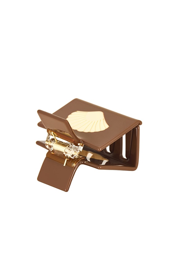 view 2 of 3 Pia Clip in Deep Cocoa Shell