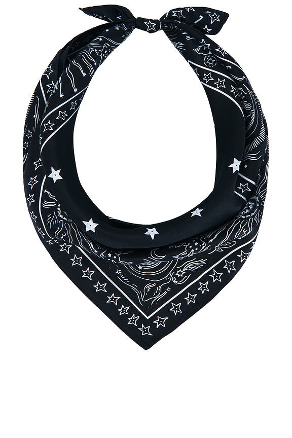 view 2 of 2 Silky Headscarf in Black Paisley