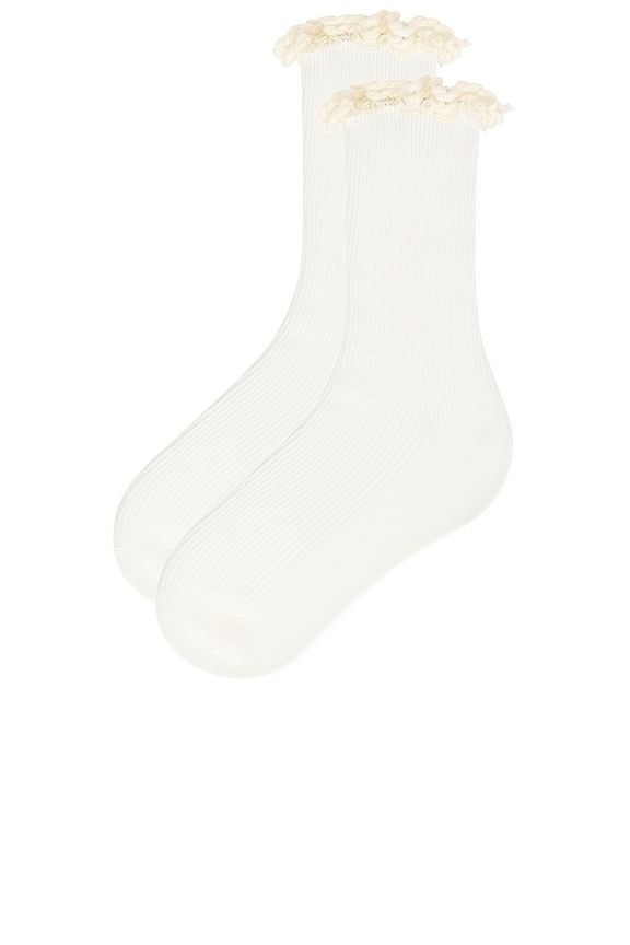view 2 of 2 West Socks in Crema