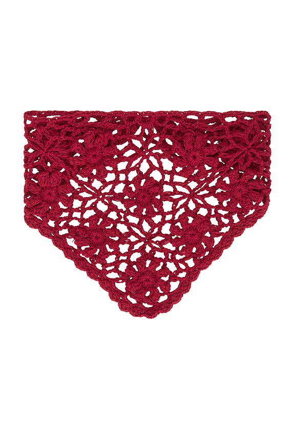 view 2 of 3 Ruthie Head Scarf in Ruby