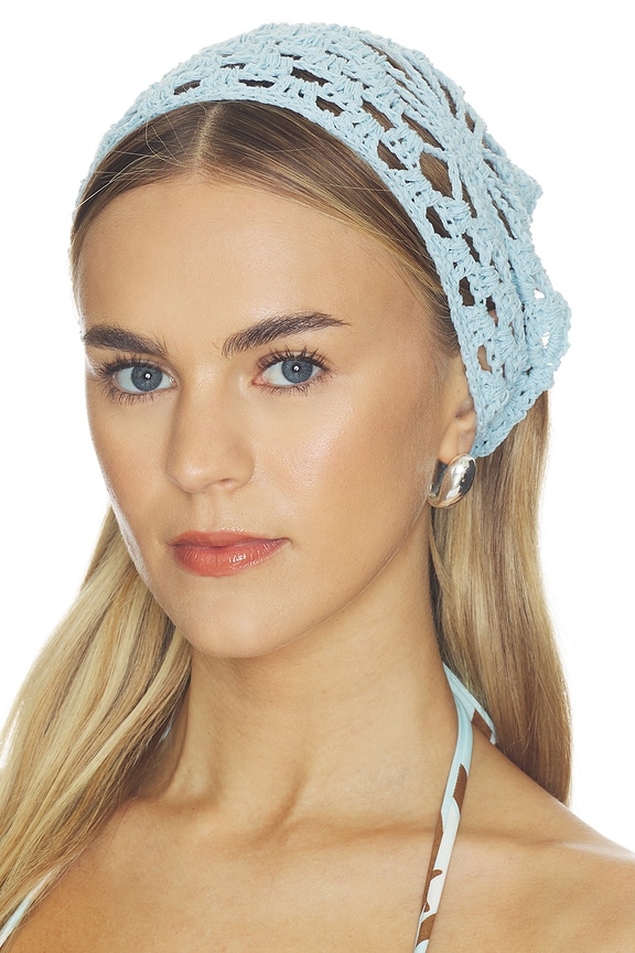 view 1 of 3 Fable Head Scarf in Light Sky