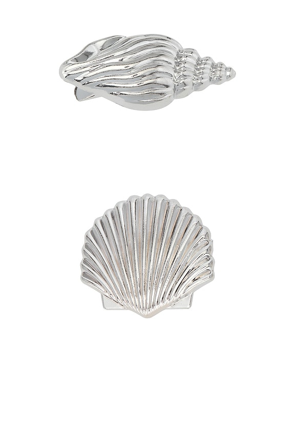 view 1 of 2 SEASIDE クリップセット in Silver Shell