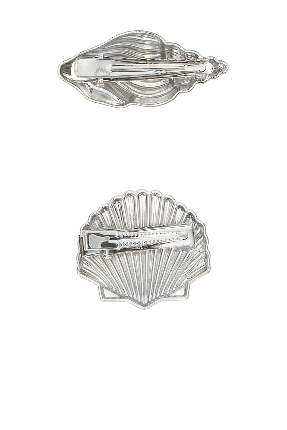 view 2 of 2 SEASIDE クリップセット in Silver Shell