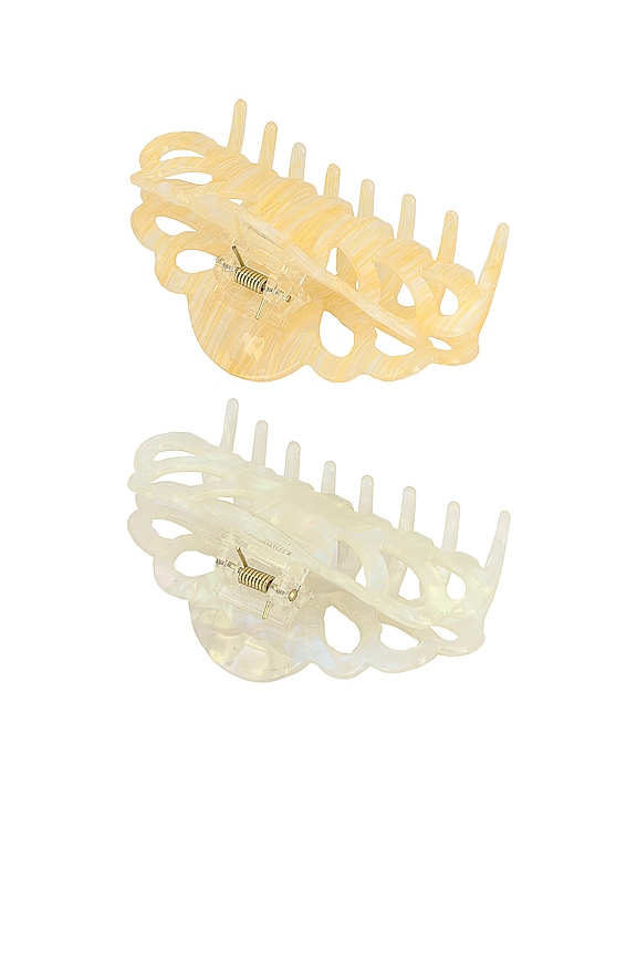 view 2 of 2 Sadie Clip Set in Champagne