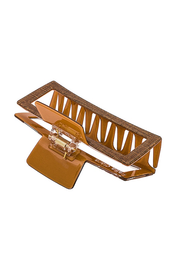 view 2 of 2 Amora Clip in Cocoa Weave