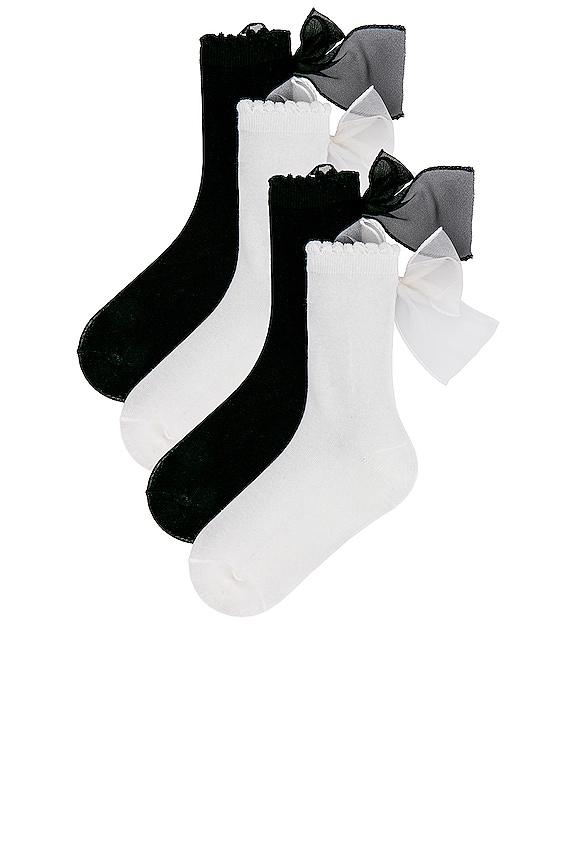 view 2 of 2 CONJUNTO DE CALCETINES BORDEAUX in Cloud & Noir