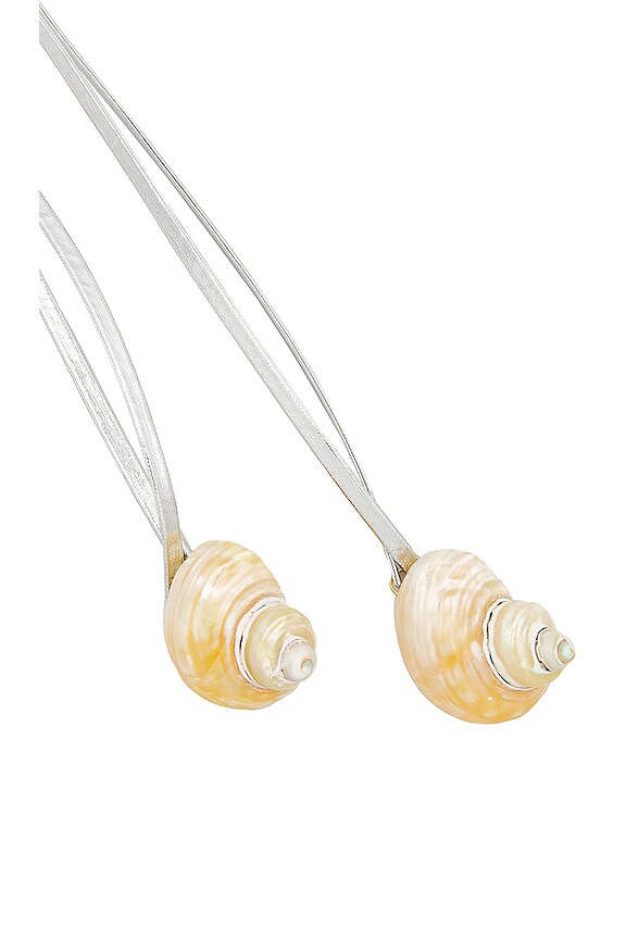 view 2 of 3 CEINTURE COQUILLAGE QUINN in Metallic Silver