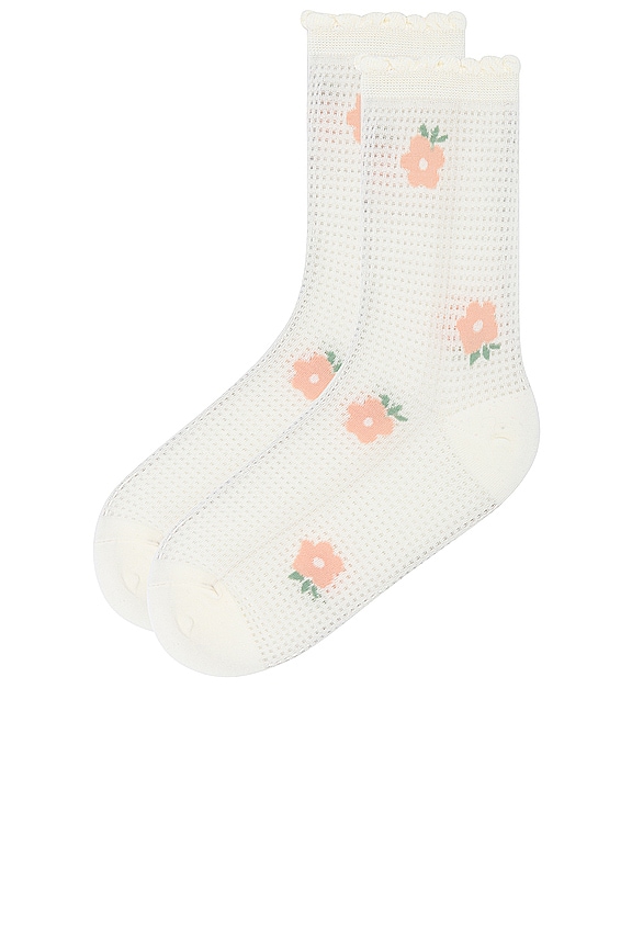 view 2 of 2 CALCETINES PEACH in Ivory