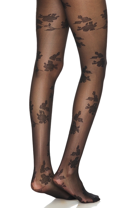 view 2 of 2 Violet Tights in Noir