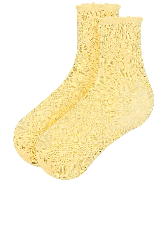 view 2 of 2 Claire Socks in Panna Cotta