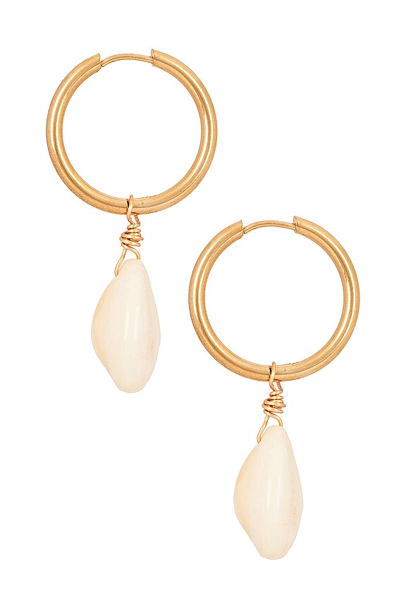 view 2 of 3 PENDIENTES PRIMA in Cowrie