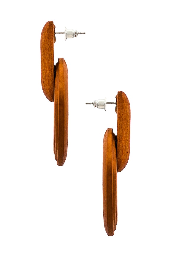 view 2 of 2 Folly Earrings in Terra Cotta