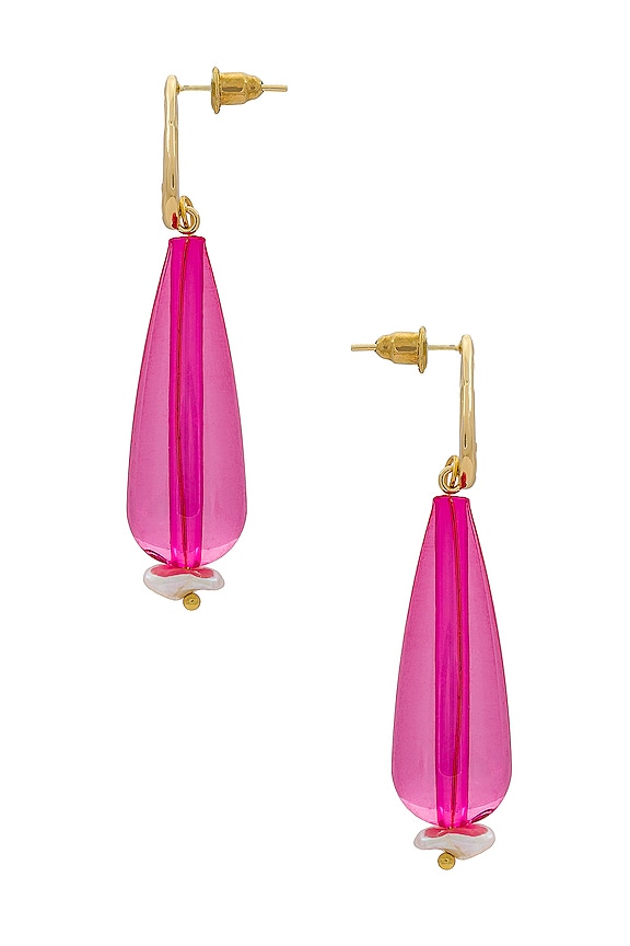 view 2 of 2 Jacqueline Earrings in Anthirium