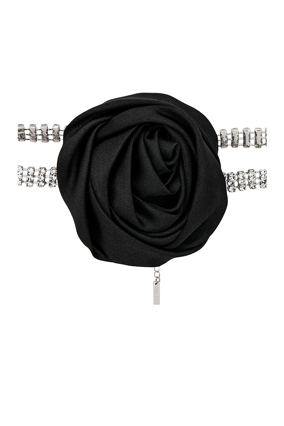 view 2 of 2 Isabella Flower Choker in Black