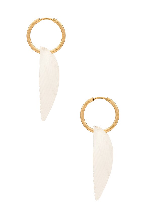 view 2 of 3 Odette Earring in Ivory Shell