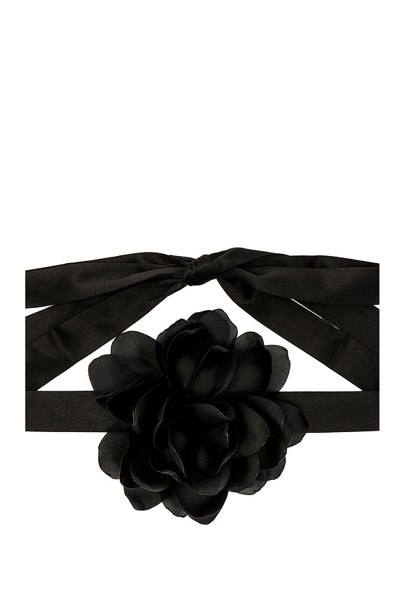 view 2 of 2 Kylie Floral Necklace in Noir