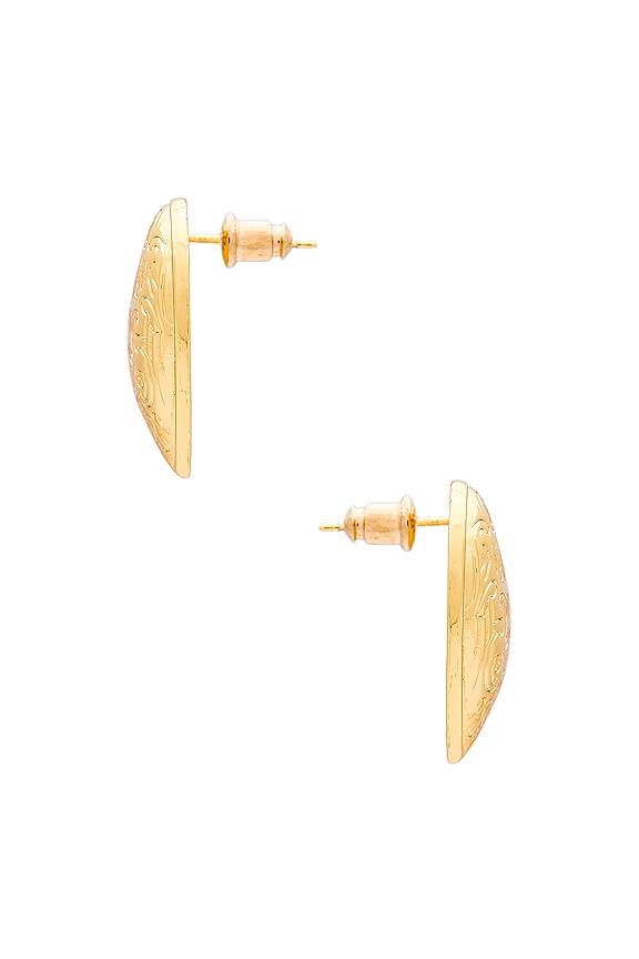 view 2 of 2 PENDIENTES TAYLOR in Gold