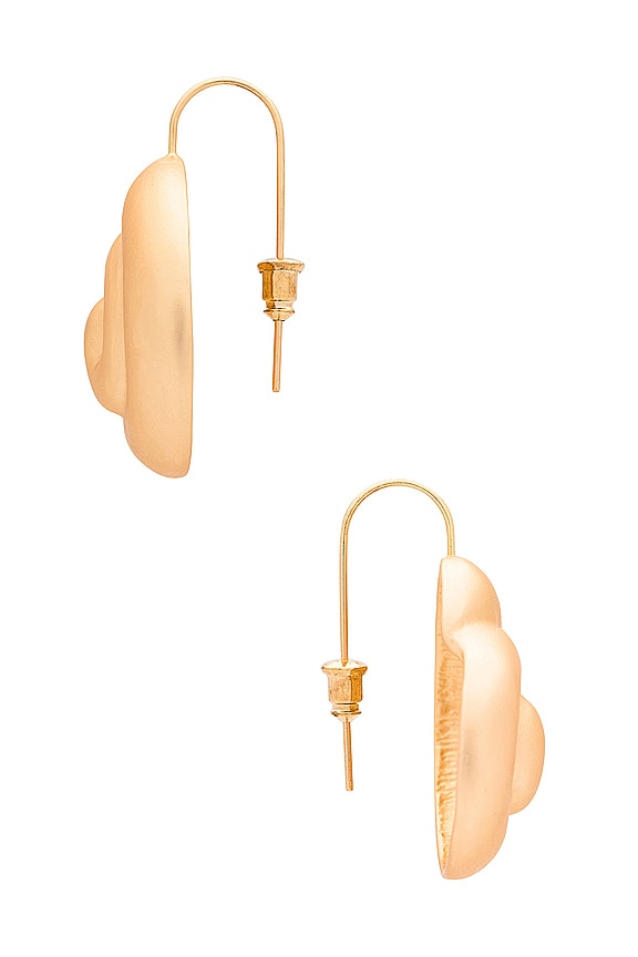 view 2 of 2 Nautilus Earrings in Gold