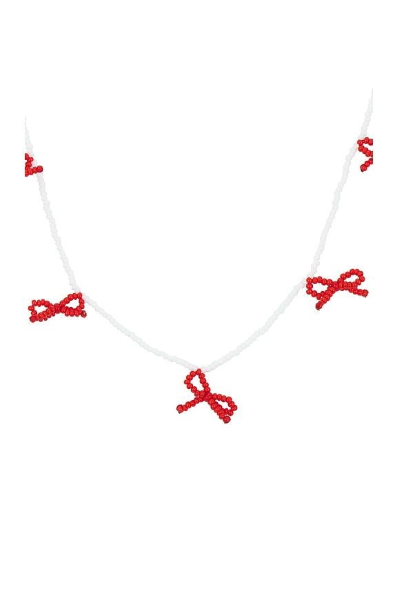 view 2 of 2 COLLIER CHERRY BOW in Red