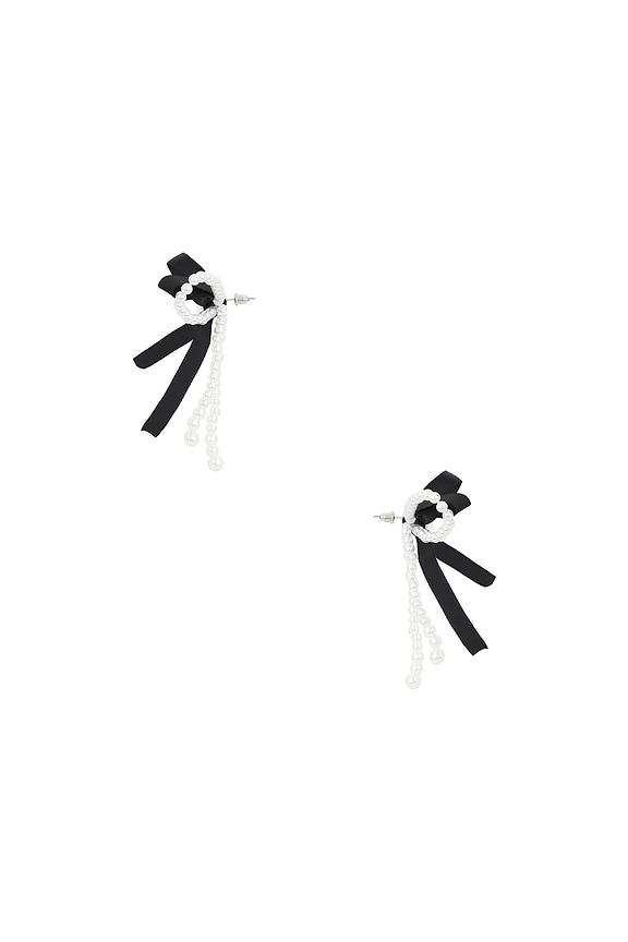 view 2 of 2 PENDIENTES NINA in Pearl