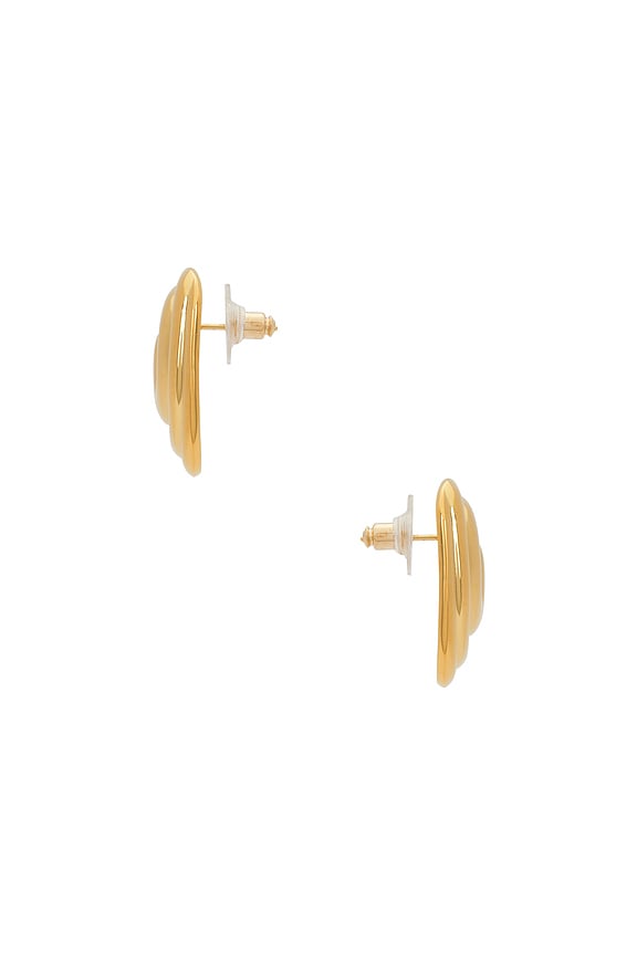 view 2 of 2 Marina Earrings in Gold Swirl