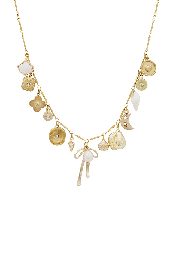 view 2 of 2 Lacey Necklace in Gold
