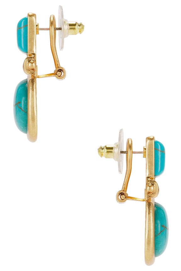 view 2 of 2 СЕРЬГИ in Turquoise