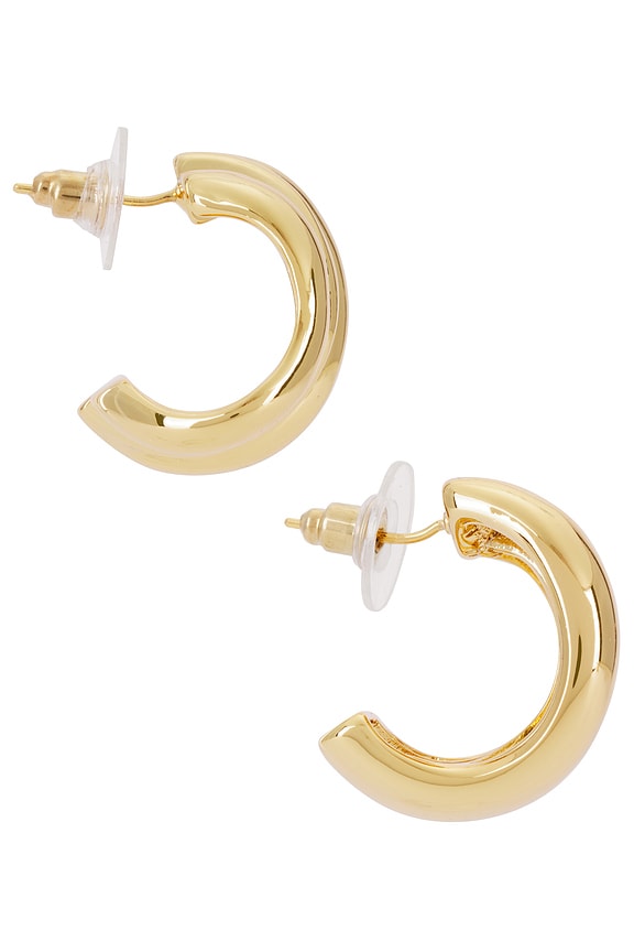 view 2 of 3 Zuri Hoop Earrings in Gold