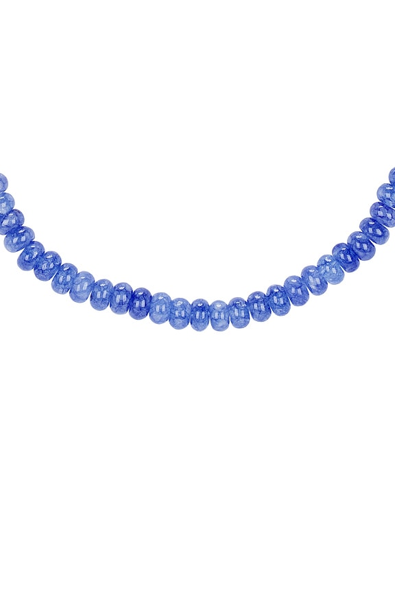view 2 of 2 Cosmic Beaded Gemstone Necklace in Cornflower