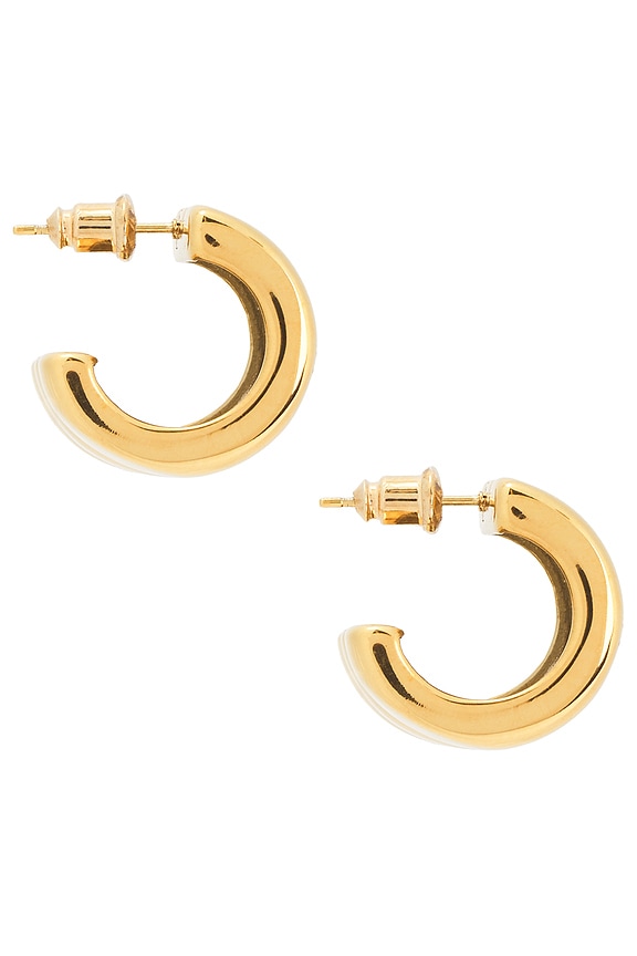 view 2 of 3 Halley Triple Mini Hoops in Gold