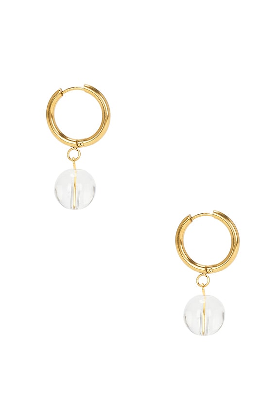 view 2 of 3 BOUCLES D'OREILLES PENDANTES HALLE in Opal