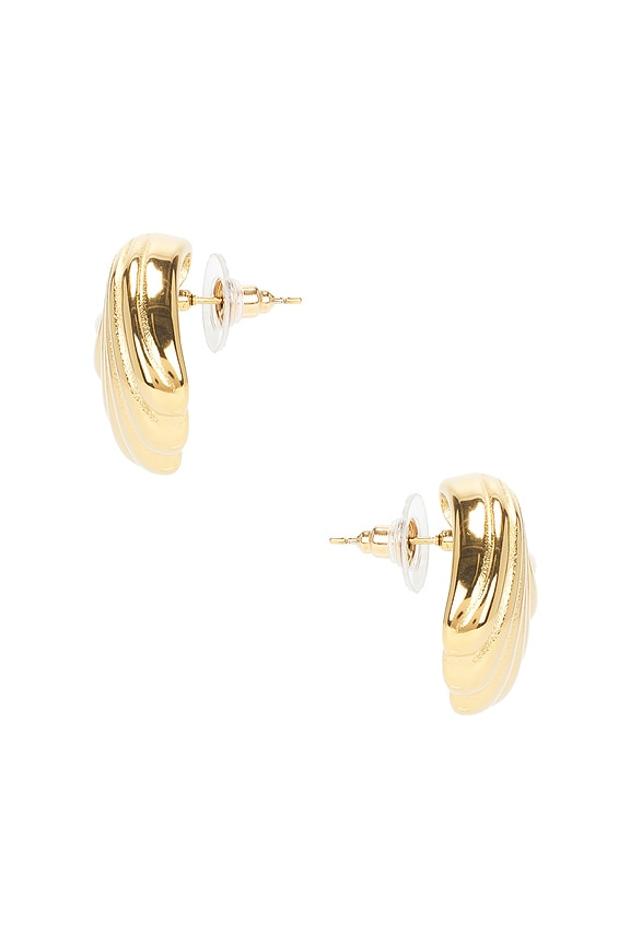 view 2 of 2 Maren Fluid Statement Earrings in Gold