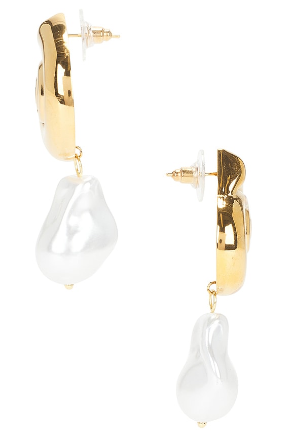 view 2 of 2 Mist Spiral Pearl Earrings in Pearl