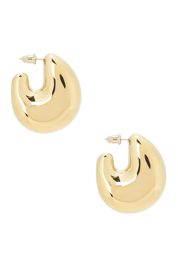 view 2 of 3 Seaside Bubble Hoop in Gold