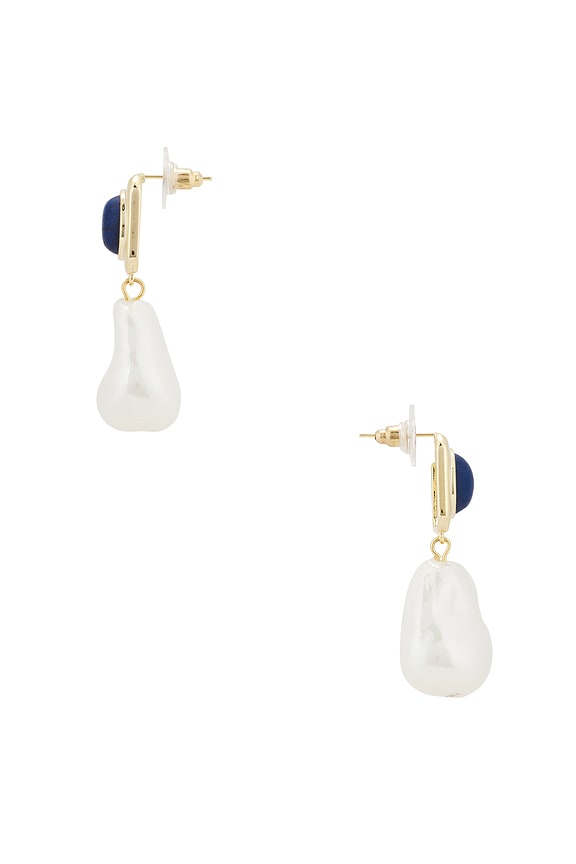 view 2 of 2 PENDIENTES LARGOS NEL in Indigo