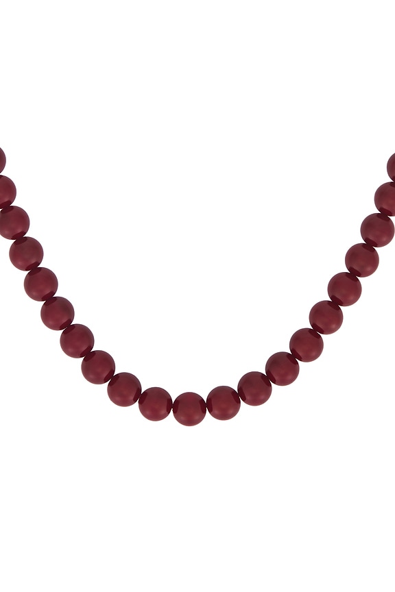 view 2 of 2 COLLAR DE CUENTAS LOU in Cherry