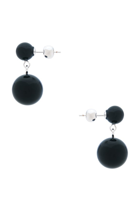 view 2 of 2 TRUE ダングルイヤリング in Black